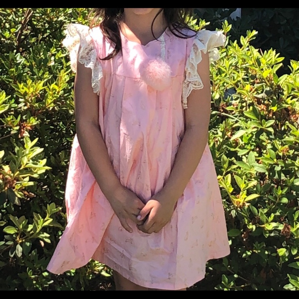 Easter Bunny Dress & Bloomers cotton tail 5-6